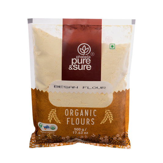 Organic Besan Flour-500Gms - Phalada Pure & Sure