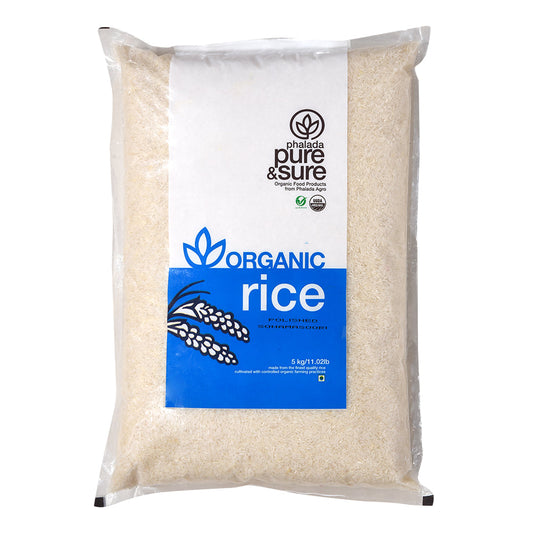 Organic Polished Rice - 5 kg - Phalada Pure & Sure