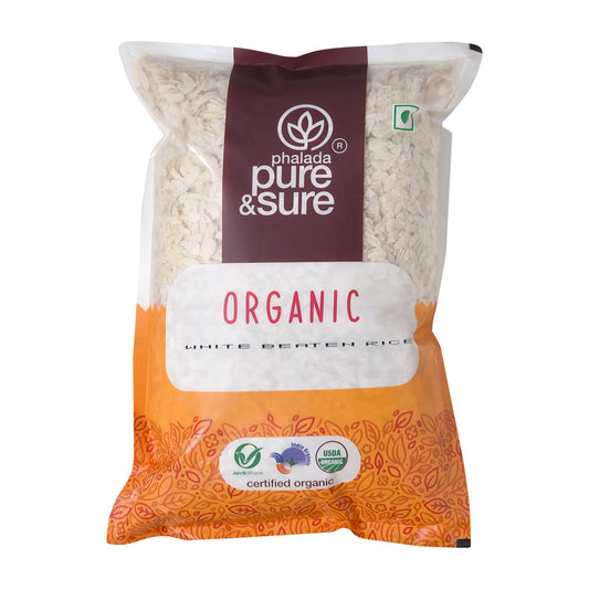 Organic White beaten Rice-1kg - Phalada Pure & Sure