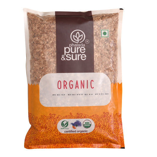 Organic Red Beaten Rice-1kg - Phalada Pure & Sure