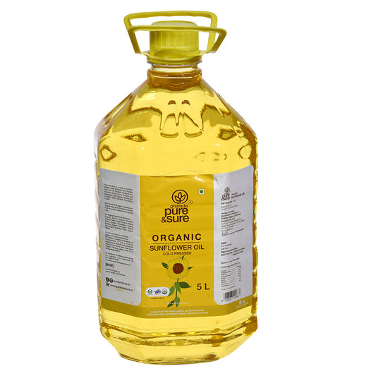 Organic Sun Flower Oil - 5ltr - Phalada Pure & Sure