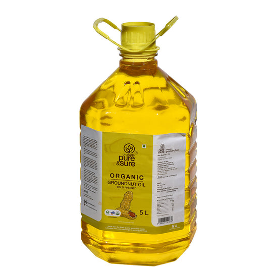ORGANIC GROUNDNUT OIL - 5 LTR. - Phalada Pure & Sure