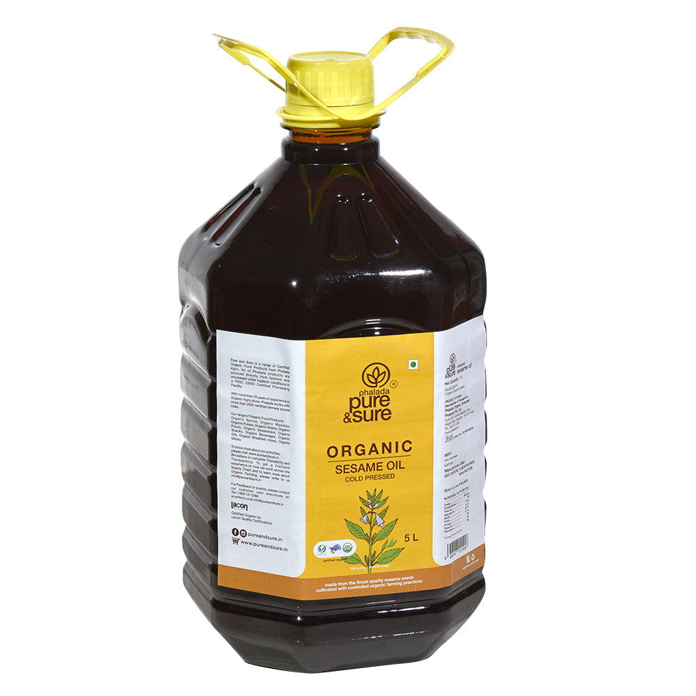 Organic Sesame Oil - 5 Ltr. - Phalada Pure & Sure