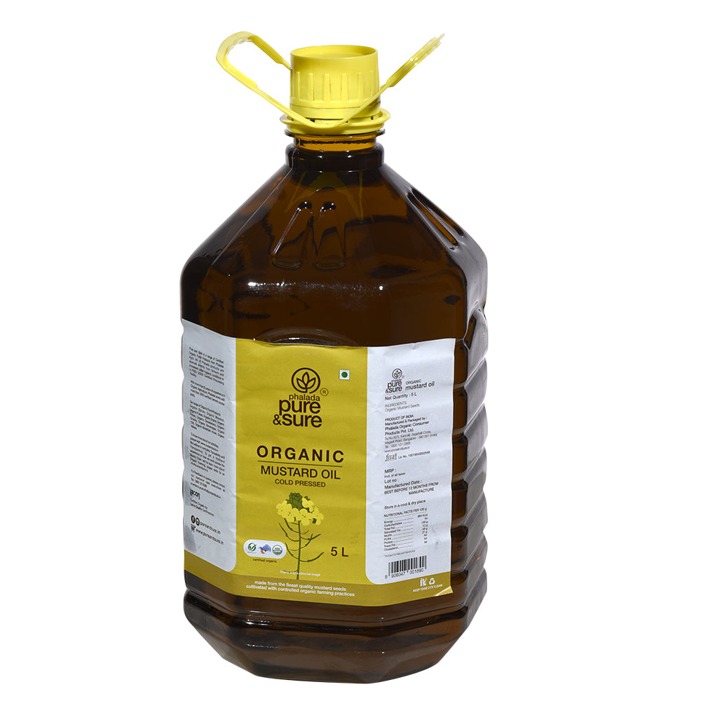 Organic Mustard Oil - 5 LTR - Phalada Pure & Sure
