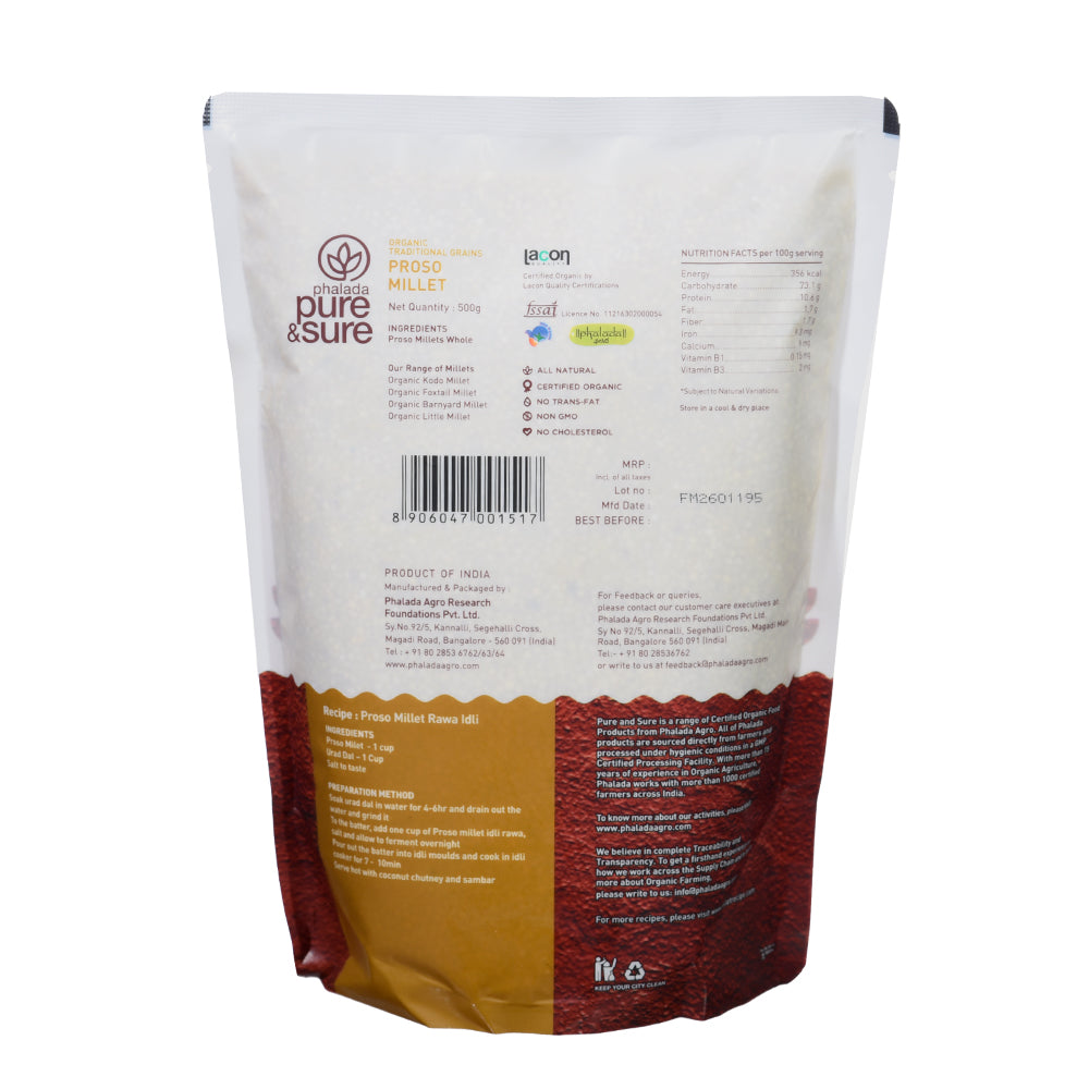 Organic Proso Millet-500Gms - Phalada Pure & Sure