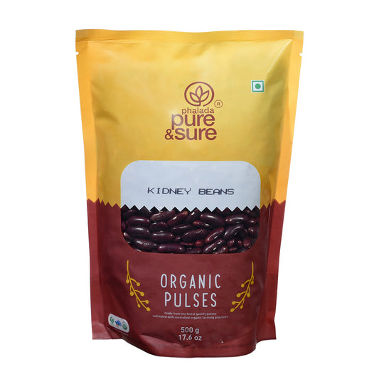 Organic Rajma / Kidney Beans-500Gms - Phalada Pure & Sure