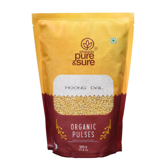 Organic Moong Dal - 500 Gms - Phalada Pure & Sure