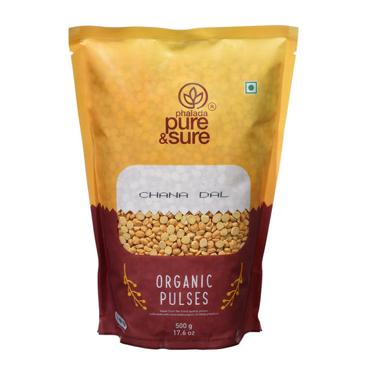 Organic Chana Dal - 500 Gms - Phalada Pure & Sure