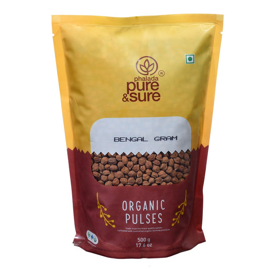 Organic Bengal Gram - 500 Gms - Phalada Pure & Sure