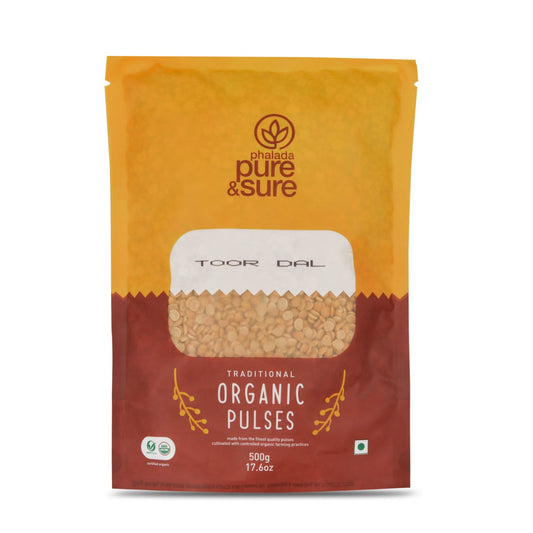 Organic Toor Dal - 500 Gms - Phalada Pure & Sure
